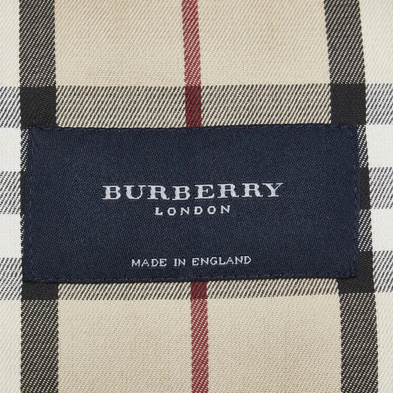 Burberry Cotton Trench Coat Wine Red