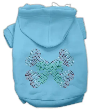 Candy Cane Crossbones Rhinestone Hoodie Baby Blue M (12)