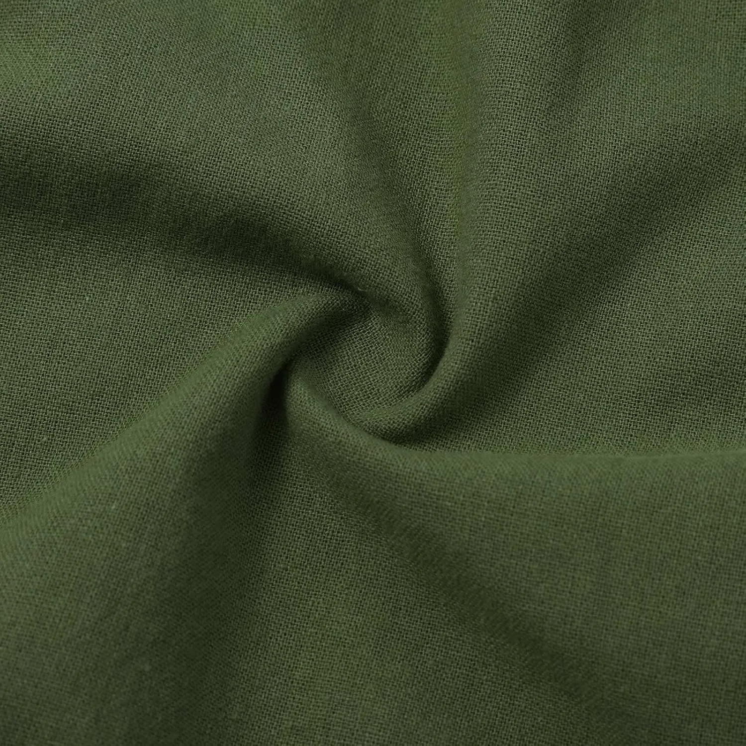 Cotton Linen Shorts for Women 2023 Loose Plain Summer Shorts Folded Hem Drawstring Elastic Waist Shorts with Pockets