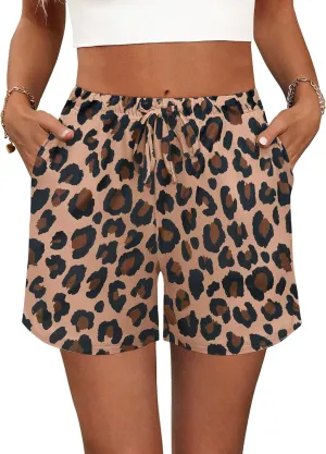 Ekouaer Pajama Shorts for Women Soft Comfy Lounge Shorts Drawstring Pj Shorts Short Pajama Bottoms with Pockets S-XXL