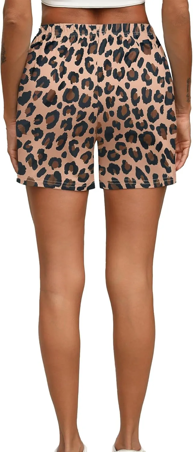 Ekouaer Pajama Shorts for Women Soft Comfy Lounge Shorts Drawstring Pj Shorts Short Pajama Bottoms with Pockets S-XXL