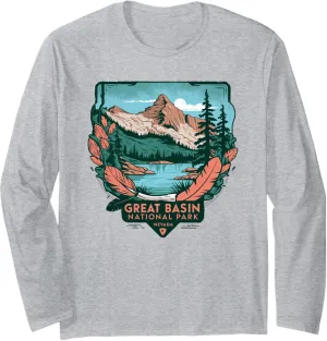 Great Basin National Park Mountain Landscape Long Sleeve T-Shirt
