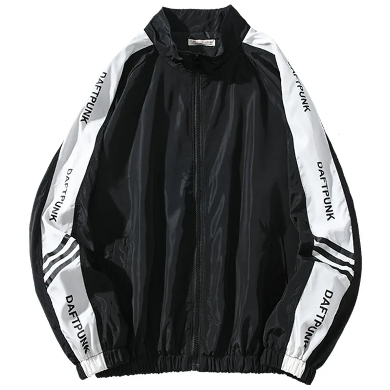 Jock Jacket Couple Stand Collar Trench Coat Men's and Women's Spring/Summer Sun Protection Thin Casual Sports Jacket