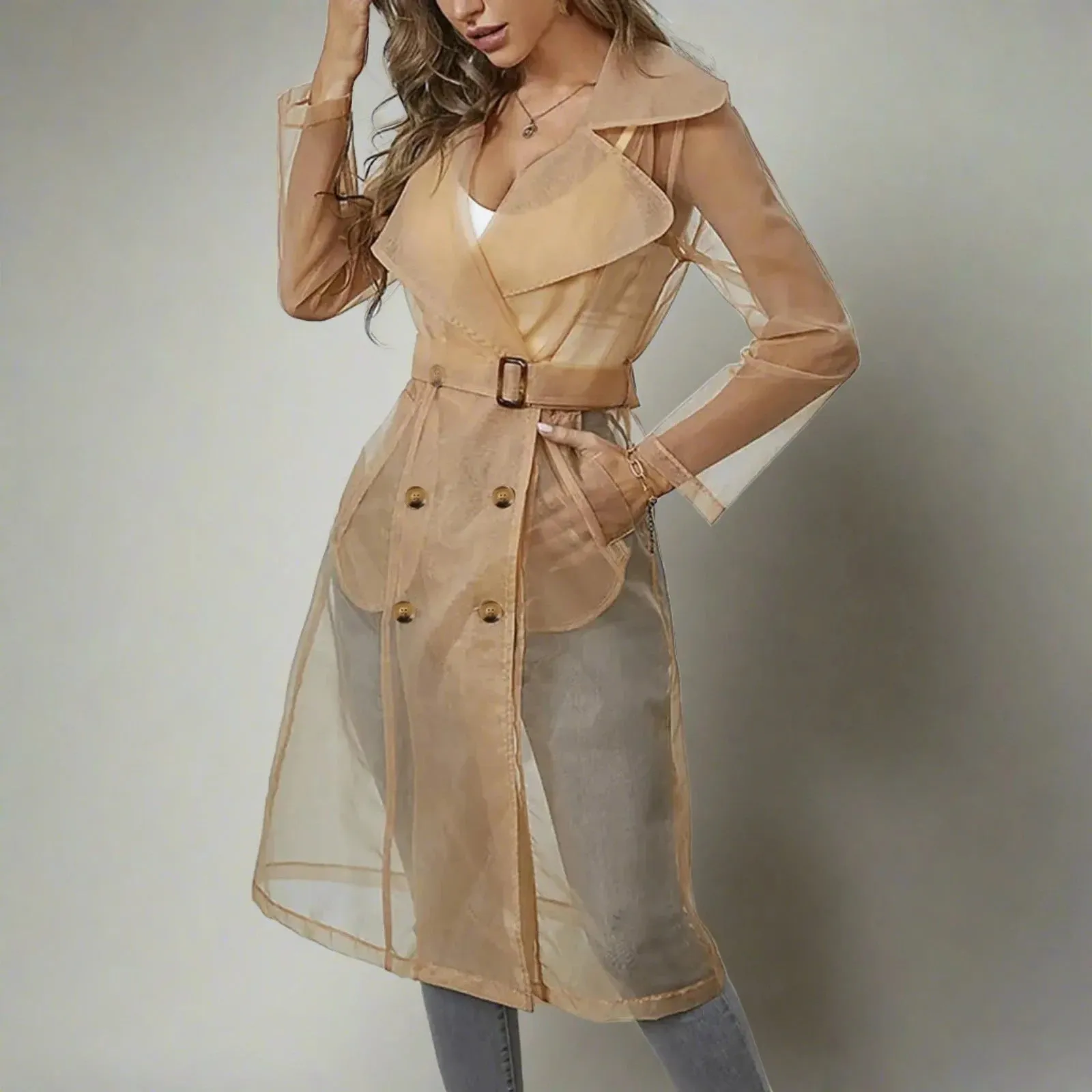 LEA | Sheer Trench Coat