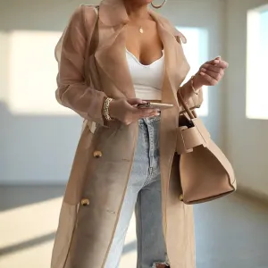 LEA | Sheer Trench Coat