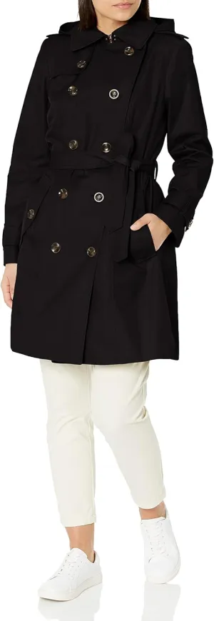 LONDON FOG Women's Double Breasted Trenchcoat