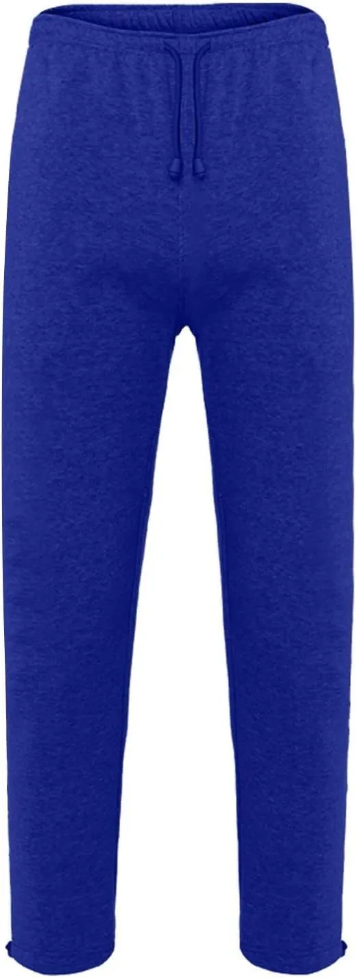 Men's Baggy Sweatpants Fleece Straight Leg Jogger Workout Casual Pant Loose Athletic Trousers Elastic Waist Pockets