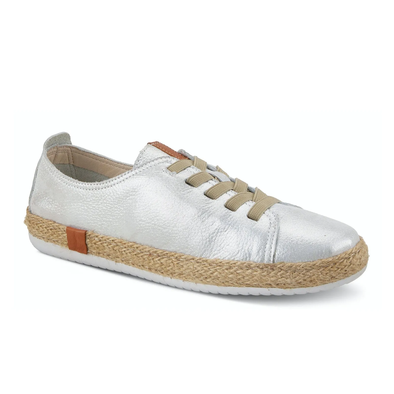 Spring Step Eloya Lace Up (Women) - Silver Metallic