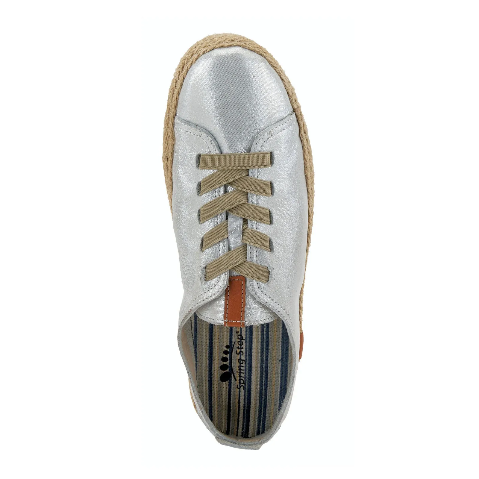Spring Step Eloya Lace Up (Women) - Silver Metallic