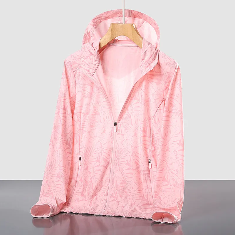 Sun Resistant Clothes Sun Protection Jacket Men's Ice Silk Breathable Trench Coat