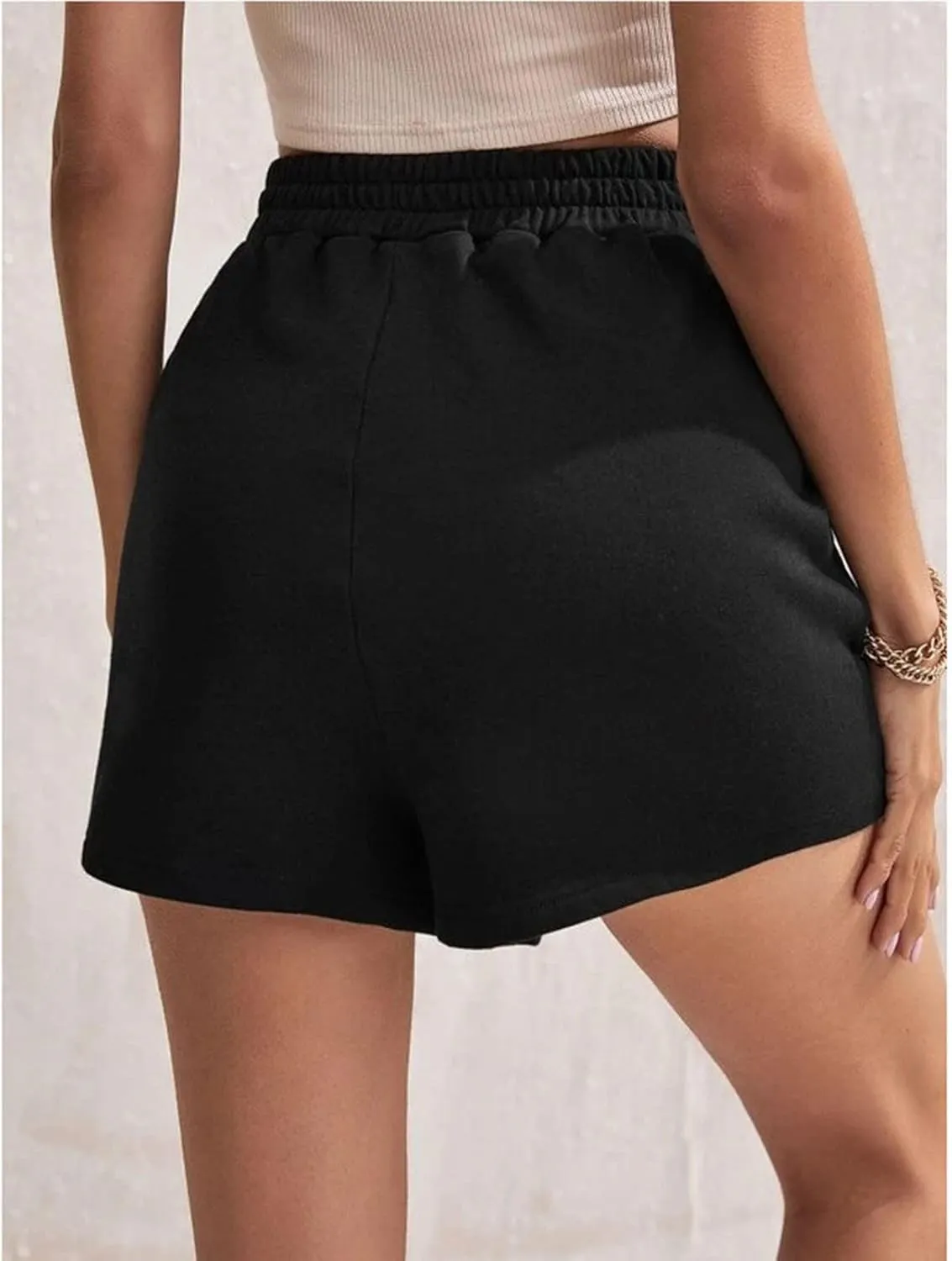 Uillui Sweat Shorts Womens 5" Comfy Cotton Athletic Gym Shorts High Waisted Workout Running Shorts Casual Jogger Short Pants