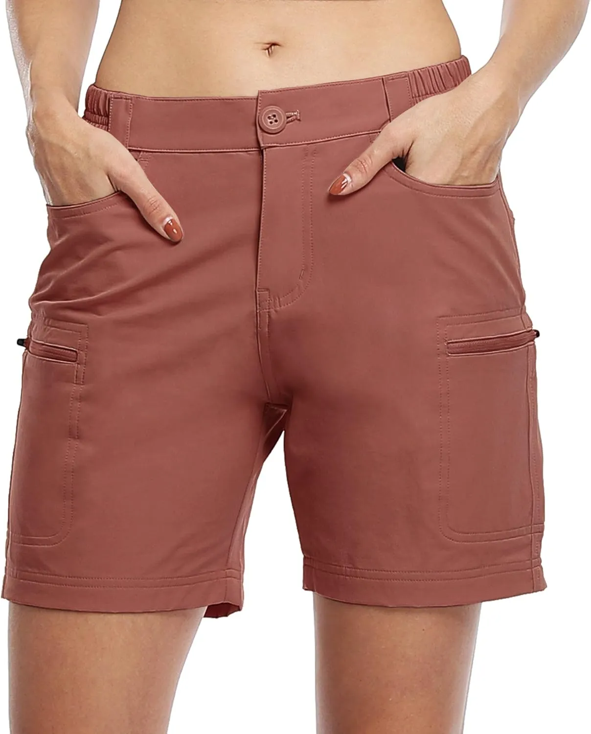 Willit Women's Shorts Hiking Cargo Golf Shorts Outdoor Summer Stretch Shorts with Pockets Water Resistant